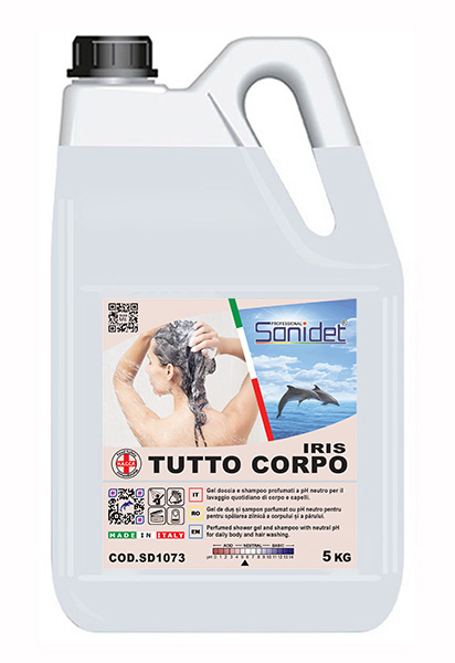 GEL DE DUS CU SAMPON  Profesional Lu5kg - Sanidet - Igienă Horeca- 5 KG